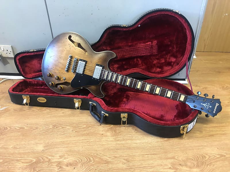 Ibanez AMV10A-TCL Tobacco Burst Low Gloss 2017 Semi Hollow