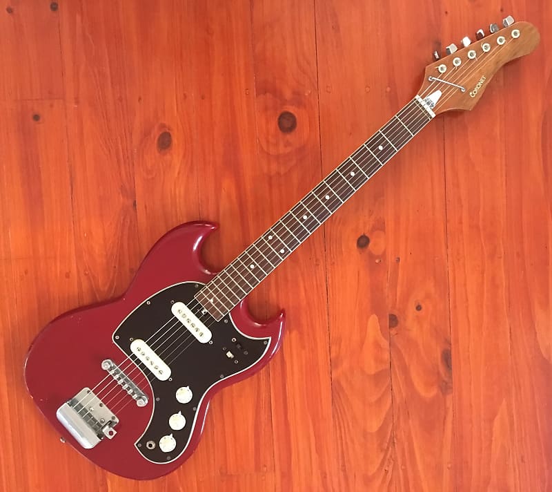 Vintage Doublecut style made in Japan Guitar 60s Red Reverb