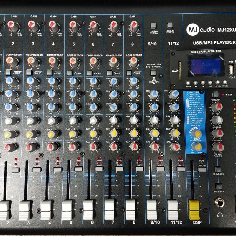 6 Channel Audio Interface Sound Board Mixing Console 16-Bit Dsp 