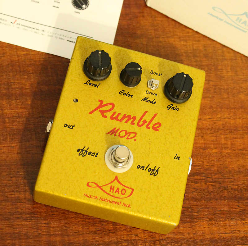 HAO Rumble Mod Overdrive Dumble style drive handmade in Japan
