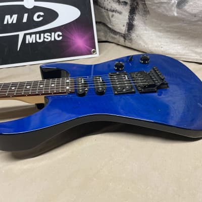 Jackson Performer PS-2 PS2 HSS Guitar MIJ Made In Japan 1996 Trans Blue Flame image 11