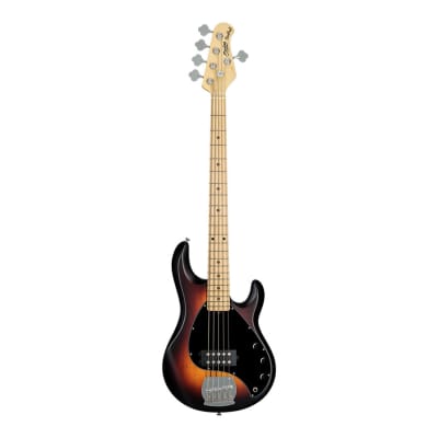 Sterling by Music Man RAY5-VSBS-M1 StingRay5 in Vintage Sunburst Satin Bass Guitar for sale