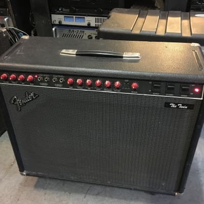 Fender The Twin 2-Channel 100-Watt 2x12" Guitar Combo Amp 1987 - 1994 Black /Red Knobs //ARMENS// image 1