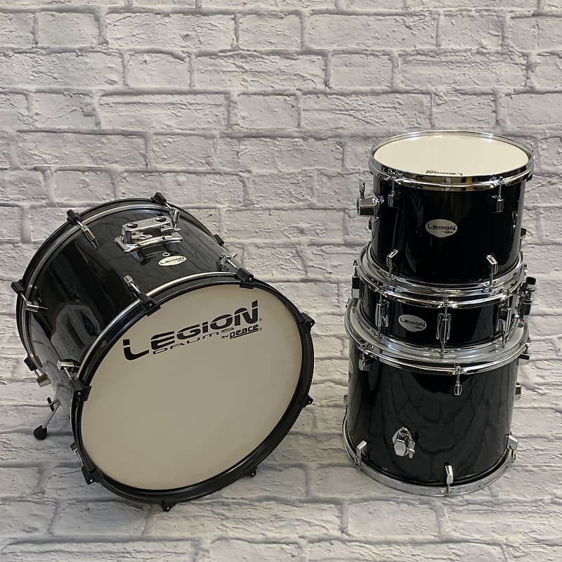 Peace Celebrity 4Piece Drum Kit w/ Hardware Black Reverb