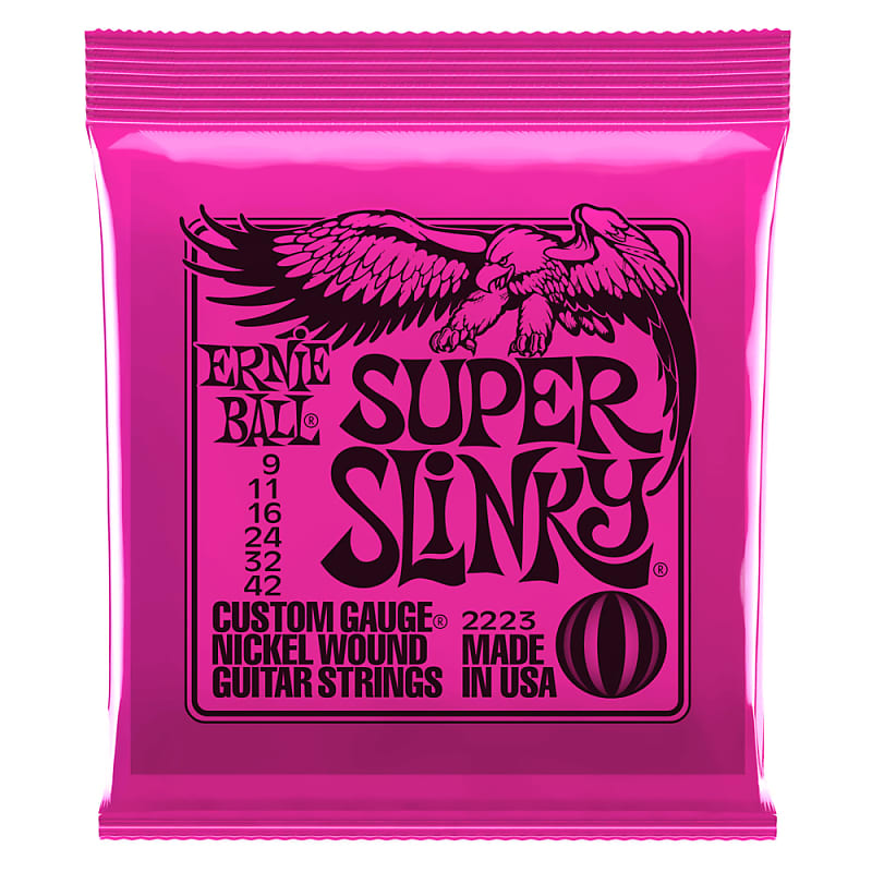 Ernie Ball Super Slinky electric guitar strings, .090 image 1