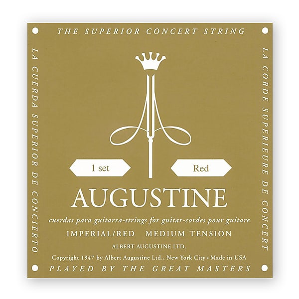 Augustine Imperial/Red Medium Tension Nylon Guitar Strings image 1