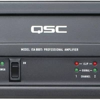 QSC ISA800Ti Power Amplifier 2 Channel 450 Watts per CH 8 Ohms Stereo Amp w 70 Volt Transformer image 1
