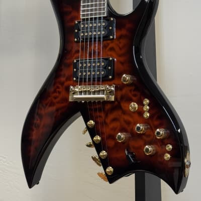 B.C. Rich Custom Shop Bich 10 Supreme Brazilian Rosewood 2025 - Sculpin Burst image 12