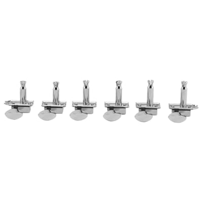 Fender American Vintage Staggered Guitar Tuning Machines, Chrome, Set of 6 image 3