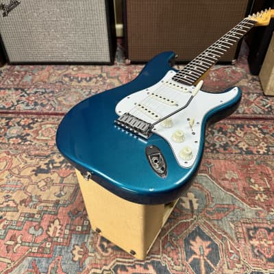 1997 Fender American Stratocaster Teal Metallic 7.9 lbs 100% Original image 13