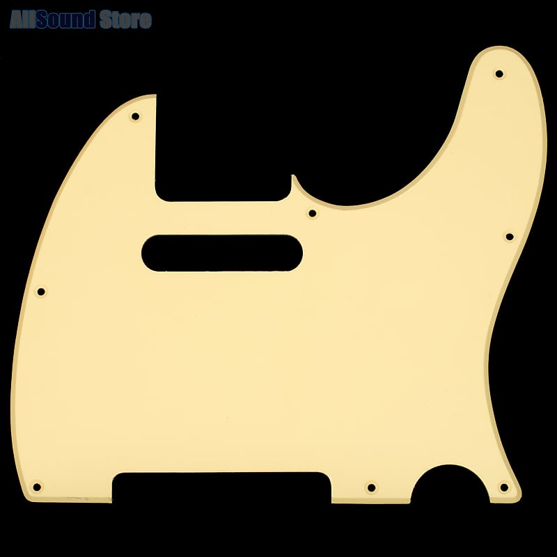 1Ply CREAM Pickguard for USA MIM Standard Fender Telecaster Reverb