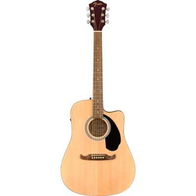 Fender FA-125CE Dreadnought Acoustic Electric - Walnut Fingerboard, Natural image 2
