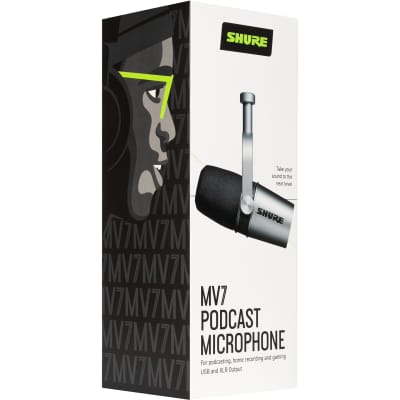 Shure MV7 Podcast Microphone USB Dynamic Microphone with USB and XLR O –  The Music Farm