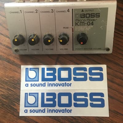 BOSS KM-04 Micro Mixer + Stickers! | Reverb Czechia