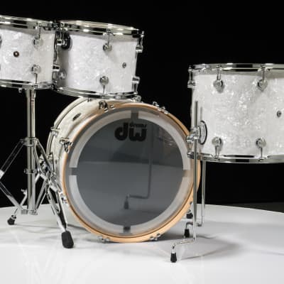 DW Performance 4pc Drum Kit White Marine 10/12/14/20 image 2
