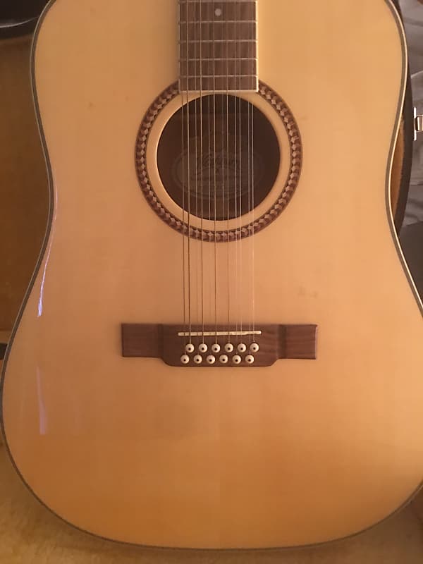 Washburn Heritage Seires D10S/ 12-String Acoustic/Dreadnought Guitar Natural image 1