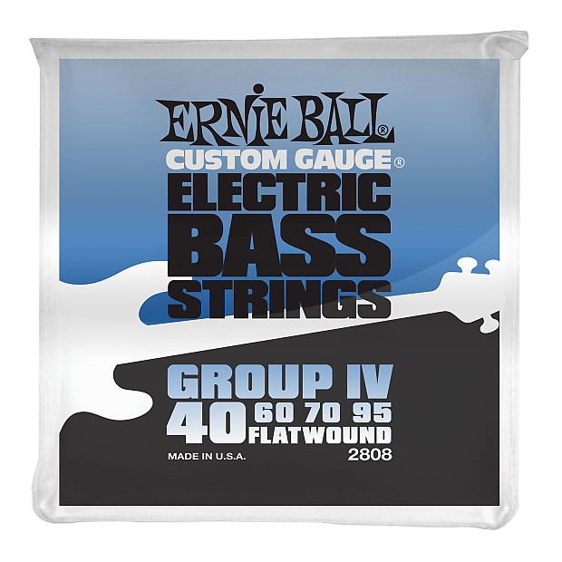 Ernie Ball 2808 Flatwound Group IV Electric Bass Strings (40-95) image 1