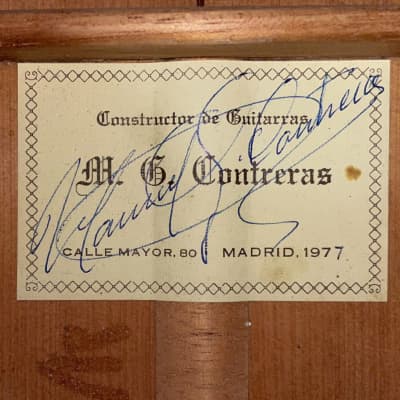 Manuel Contreras 1a Flamenco 1977 - great guitar with huge flamenco sound + great playability + video image 10