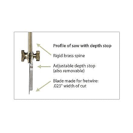 Flat Wire Fret Saw 12 1/4″ cutting depth