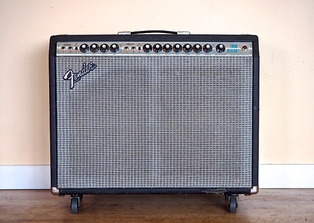 1980 Fender Twin Reverb Vintage Tube Amplifier Silverface 2x12 