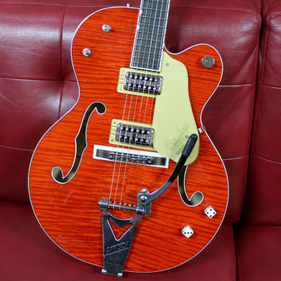 Gretsch G6120TFM-BSNV Brian Setzer Signature Nashville® Electric Guitar - Orange Stain W/ Case MINT image 1