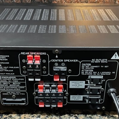 Pioneer M-790 Multi Channel Power Amplifier image 2