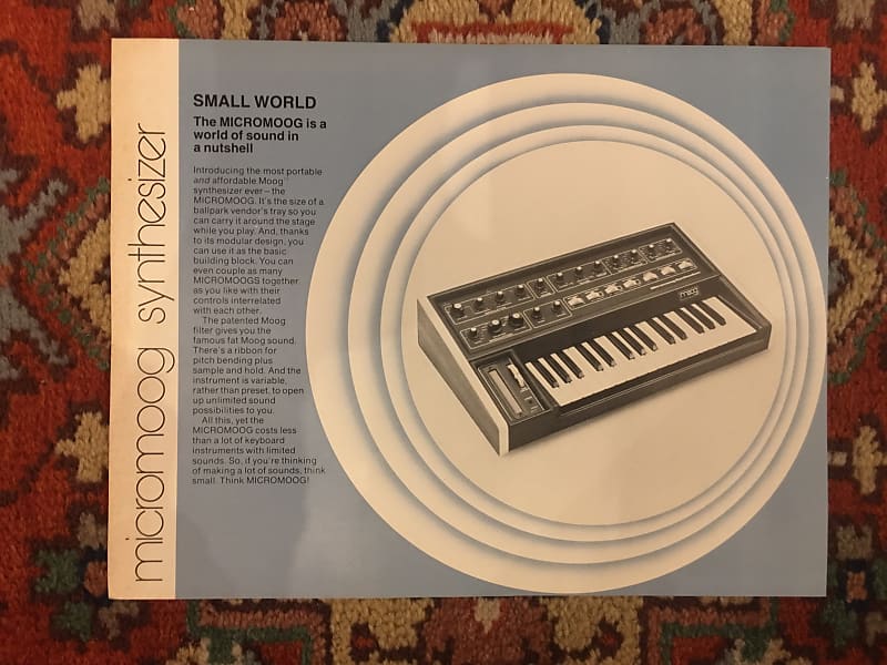 Moog Micromoog - 1976 dealer pamphlet/spec sheet image 1