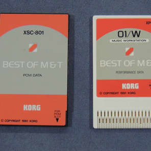Korg XSC-801/XPC-01 Best of M&T Cards for O1/W /FD,O1R/W