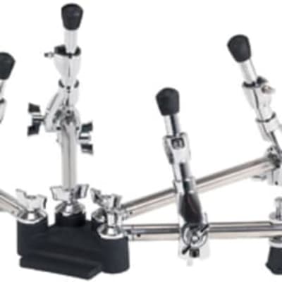 DW DWCP9909 Adjustable Lifter Bass Drum/Tom Riser - Chrome *Torn/ Crushed Outer Box image 5