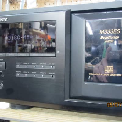 Rare Sony ES Series  CDP-M333ES 400 Audio Disc Mega Changer -  Serviced  - Optical Out - Lots O' PIX image 3