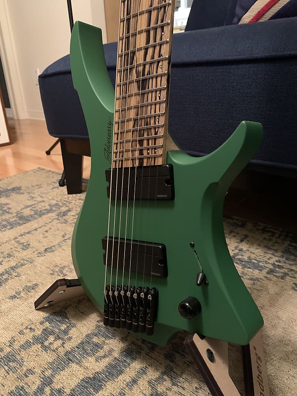 Adversary Guitars Keto Matte Forrest Green 8 String Headless