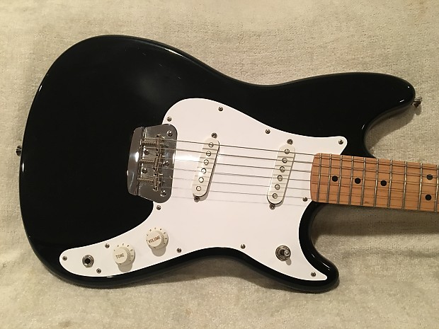 Fender 50th Anniversary Duo-Sonic MIM 1996 Black / White | Reverb