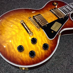 BRAND NEW LIMITED Gibson Les Paul Custom Quilted Iced Tea Burst guitar image 1