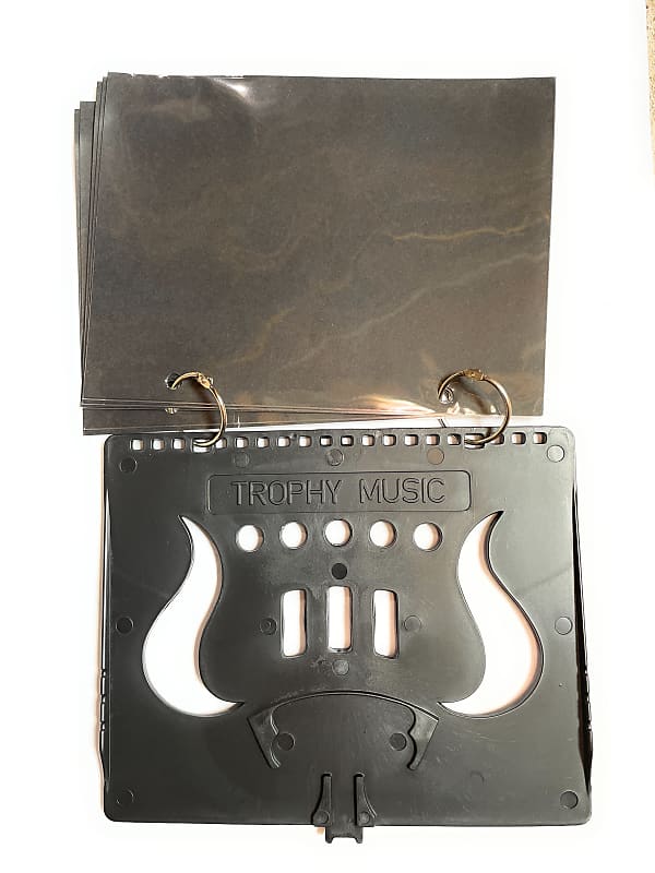 Trophy Music Tr9400 Flip Folio Marching Band Music Holder (2 Reverb