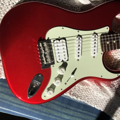 Fujigen History Strat not sure - Candy Apple Red for sale