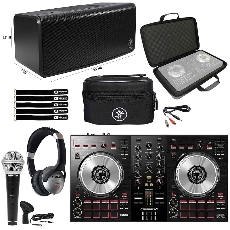 Pioneer DDJSB3 Starter Home DJ Controller, Bluetooth Speaker Reverb