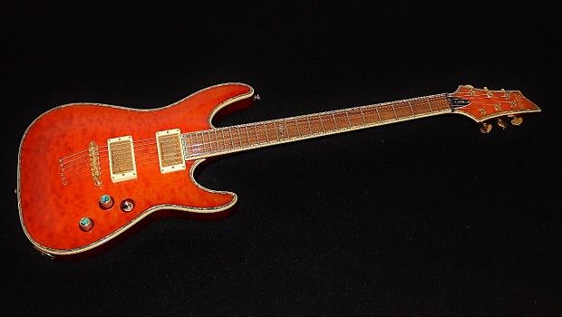 Schecter c1 deals elite orange