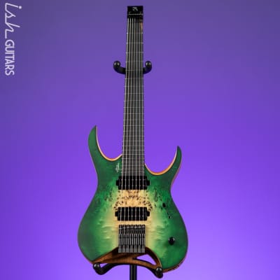 Mayones Hydra Elite 7 7-String Electric Guitar Natural Fade Green Burst image 14