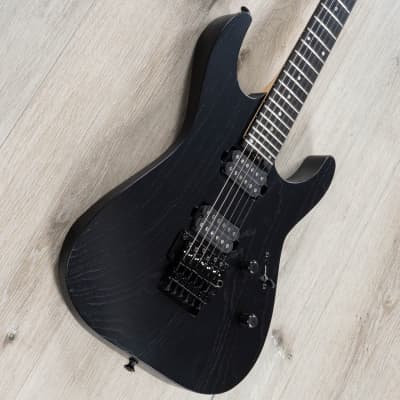 ESP USA M-II FR Guitar, Ebony Fretboard, Duncan Alnico II Pros, Black Open Grain image 2