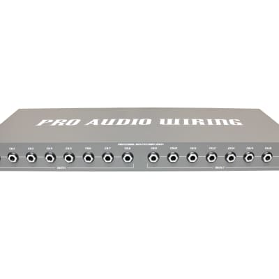 PRO AUDIO WIRING DB25 I/O Rack Panel 16TDB2 | 16 TRSF to 2 DB25F Connectors image 1