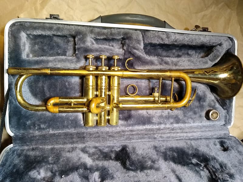 Musica Steyr Trumpet, Austria, w/ Case & Mouthpiece, Good condition with wear image 1