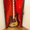 1972 Fender Jazz Bass Lefty Sunburst Maple Neck Black Block RARE ! Original! Priced To Sell!