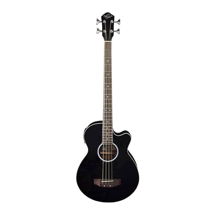 Oscar Schmidt OB100B Acoustic-Electric  Bass Guitar - Black image 1