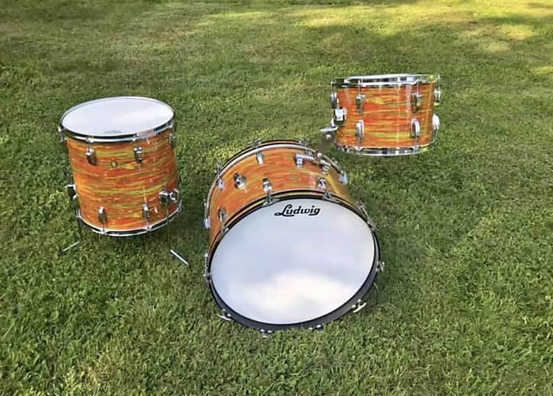 Ludwig vintage 1960 Ludwig 1960 Citrus Mod Orange | Reverb