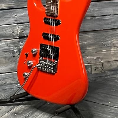 G&L Left Handed Legacy HSS RMC Electric Guitar- Fullerton Red image 3
