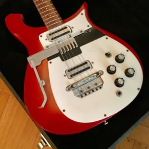 Rickenbacker 456-12 convertible 6/12 string electric guitar original vintage OHSC 1967 Fireglo image 3