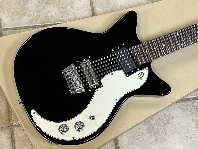 Danelectro 59X12 12-String Electric Guitar Black image 1