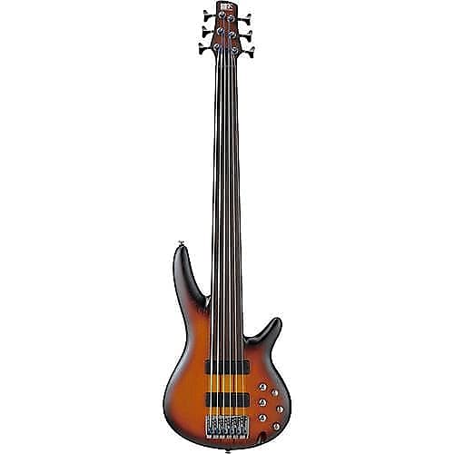 Ibanez SRF706-BBF SR Series Fretless 6-String Bass Brown Burst Flat image 1