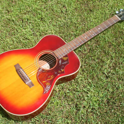 Yasuma Newance MODEL No.1600H 000 size guitar 1973 Sunburst image 6