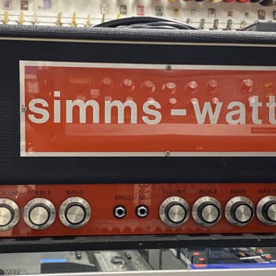 1970's Simms-Watts 100 - Beefy Guitar Head With Vintage Charm For Days! for sale